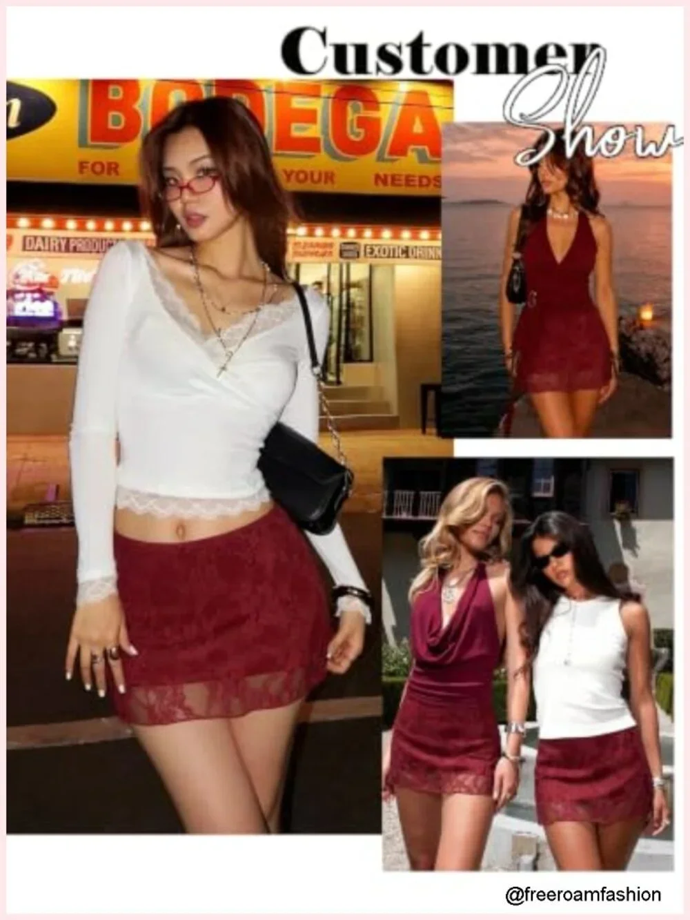 Y2K Lace Layered Mini Skirt Bodycon High Stretch Elastic Waistband Summer Party